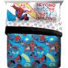 imageMarvel Spiderman Spidey VS 5 Piece Twin Size Bed Set  Includes Comforter ampamp Sheet Set Bedding  Super Soft Fade Resistant Microfiber Official ProductBlue  Spiderman