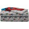 imageMarvel Spiderman Spidey VS 5 Piece Twin Size Bed Set  Includes Comforter ampamp Sheet Set Bedding  Super Soft Fade Resistant Microfiber Official ProductGrey  Spiderman