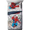imageMarvel Spiderman Spidey VS 5 Piece Twin Size Bed Set  Includes Comforter ampamp Sheet Set Bedding  Super Soft Fade Resistant Microfiber Official ProductGrey  Spiderman