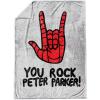 imageMarvel Spiderman You Rock Peter Parker Throw Blanket  Measures 50 x 70 inches  Fade Resistant Super Soft Fleece Bedding Official Product