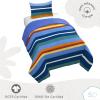 imageSaturday Park That Girl Lay Lay Princess Twin Duvet Cover ampamp Sham Set  2 Piece 100 Organic Cotton Duvet Set  GOTS ampamp OekoTEX Certified Nickelodeon OfficialMulti  Stripes
