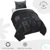 imageSaturday Park That Girl Lay Lay Princess Twin Duvet Cover ampamp Sham Set  2 Piece 100 Organic Cotton Duvet Set  GOTS ampamp OekoTEX Certified Nickelodeon OfficialBlack  Star Wars