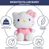 imageWeighted Hello Kitty Fuzzy Plush Pillow Buddy  25 lbs Super Soft Stuffed Pillow 13 inches