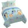imageJay Franco Bluey Queen Size Comforter Set  7 Piece Bedding Includes Sheet Set ampamp Pillow Covers  Super Soft Cozy Light Blue Bedding