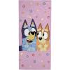 imageJay Franco Bluey ampamp Bingo Beach Towel  Pink Kids Super Soft ampamp Absorbent 100 Cotton Towel for Bath and Pool Measures 28 x 59