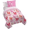 imageJay Franco Cowgirl Boots ampamp Bows Full Comforter Set  7 Piece Bedding Includes Sheet Set ampamp Pillow Covers  Super Soft Cozy Pink Disco Bedding