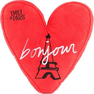 imageJay Franco Emily in Paris Decorative Throw Pillow  Super Soft Heart Shaped Pillow  Measures 12 Inches