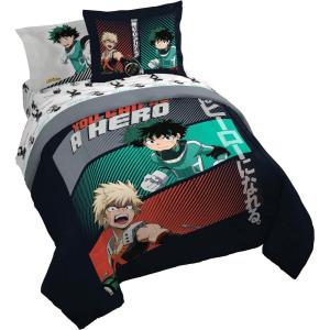 imageJay Franco My Hero Academia Queen Size Comforter Set  7 Piece Bedding Includes Sheet Set ampamp Pillow Covers  Super Soft Anime Bedding