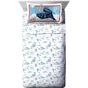 imageJay Franco Star Wars The Mandalorian Curious Child Twin Sheet Set  3 Piece Set Super Soft and Cozy Kids Bedding Features The Child Baby Yoda  Fade Resistant Microfiber SheetsWhite  Star Wars