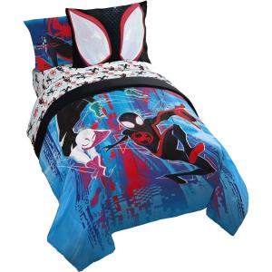 imageMarvel Spiderman Spidey VS 5 Piece Twin Size Bed Set  Includes Comforter ampamp Sheet Set Bedding  Super Soft Fade Resistant Microfiber Official ProductMulti  Spiderman