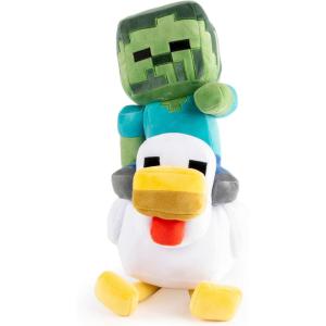 imageMinecraft Chicken Jockey Plush Pillow Buddy  Super Soft Gamer Stuffed Animal Polyester Microfiber 20 Inches
