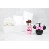 imageJay Franco Disney Minnie Mouse 2 Piece Bathroom Set  Pink ampamp Black Soap Dispenser ampamp Tumbler Set  Kids Resin Bathroom Accessories