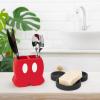 imageJay Franco Disney Minnie Mouse Bathroom Accessories  2 Piece Pink Resin Bathroom Dcor and Storage Set Includes Toothbrush Holder and Soap Dish SetMulti  Mickey Mouse