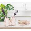 imageJay Franco Disney Minnie Mouse Bathroom Accessories  2 Piece Pink Resin Bathroom Dcor and Storage Set Includes Toothbrush Holder and Soap Dish SetPink  Minnie Mouse