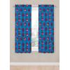 imageJay Franco Kids Window Drapes  4 Piece Curtain Set Includes 2 Tiebacks Beautiful Bedding Room Dcor and Easy Set Up Blue  Super Hero Adventures 63 Inch