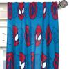 imageJay Franco Kids Window Drapes  4 Piece Curtain Set Includes 2 Tiebacks Beautiful Bedding Room Dcor and Easy Set Up Blue  Super Hero Adventures 84 Inch
