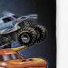 imageMonster Jam Blast Off Tapestry  50 x 60 Inch Wall Hanging  Kids Room Dcor Official Monster Jam Product