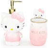 imageJay Franco Hello Kitty Tumbler and Soap Dispenser Set  2 Piece Pink Collection Includes Resin Lotion Pump and Cup  Bathroom Dcor