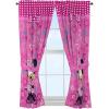 imageJay Franco Kids Window Drapes  4 Piece Curtain Set Includes 2 Tiebacks Beautiful Bedding Room Dcor and Easy Set Up Pink  Minnie Mouse 63 Inch