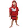 imageJay Franco Marvel Super Hero Adventures Iron Man Kids BathPoolBeach Hooded Poncho  Super Soft ampamp Absorbent Cotton Towel Measures 22 x 22 Inches Official Marvel Product