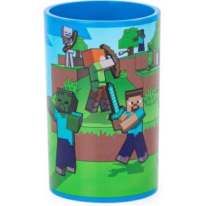 imageJay Franco Disney Minnie Mouse Bathroom Tumbler  Pink Resin ToothbrushPencil Holder  Kids Bathroom AccessoryBlue  Minecraft