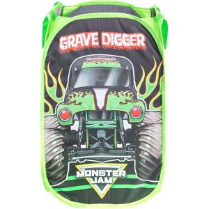 imageJay Franco Disney Nightmare Before Christmas Jack ampamp Sally Pop Up Hamper  Mesh Laundry BasketBag with Durable Handles Official Disney ProductMonster Jam  Grave Digger
