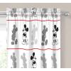 imageDisney Mickey Mouse Jersey White 4 Piece 63quot CurtainDrapes Set 2 Panels 2 Tiebacks