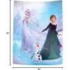 imageJay Franco Disney Frozen Snow and Ice Tapestry  60 x 80 Inch Wall Hanging  Kids Room Dcor Official Disney Product