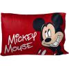 imageJay Franco Disney Mickey Mouse Stripe 2 Pack Pillowcase  DoubleSided Kids Super Soft Bedding Official Disney Product
