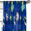 imageJay Franco Kids Window Drapes  4 Piece Curtain Set Includes 2 Tiebacks Beautiful Bedding Room Dcor and Easy Set Up Blue  Toy Story 84 Inch