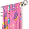 imageJay Franco Kids Window Drapes  4 Piece Curtain Set Includes 2 Tiebacks Beautiful Bedding Room Dcor and Easy Set Up Pink  JoJo Siwa 84 Inch