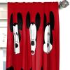 imageJay Franco Kids Window Drapes  4 Piece Curtain Set Includes 2 Tiebacks Beautiful Bedding Room Dcor and Easy Set Up Red  Mickey Mouse 84 Inch