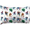 imageJay Franco Marvel Spiderman Crawl Twin Sheet Set  3 Piece Set Super Soft and Cozy Kids Bedding  Fade Resistant Microfiber Sheets Official Marvel ProductWhite  Avengers