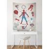 imageJay Franco Marvel Spiderman Infographic Sketch Tapestry  50 x 60 Inch Wall Hanging  Kids Room Dcor Official Marvel Product