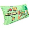 imageJay Franco Minecraft Decorative Body Pillow Cover  Super Soft 1Pack Bed Pillow Cover  Measures 20 Inches x 54 InchesGreen  Minecraft