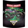 imageJay Franco Monster Jam Undertaker Tapestry  50 x 60 Inch Wall Hanging Features Grave Digger  Kids Room Dcor
