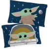 imageJay Franco Star Wars The Mandalorian Hello Grogu 1 Single Reversible Pillowcase  DoubleSided Kids Super Soft Bedding Official Star Wars Product