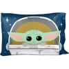 imageJay Franco Star Wars The Mandalorian Hello Grogu 1 Single Reversible Pillowcase  DoubleSided Kids Super Soft Bedding Official Star Wars Product