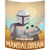 imageJay Franco Star Wars The Mandalorian Hes with Me Tapestry  50 x 60 Inch Wall Hanging Features Baby Yoda Grogu  Kids Room Dcor Official Star Wars Product