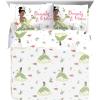 imageJay Franco Thomas ampamp Friends Rail Run 4 Piece Toddler Bed Set  Includes Comforter ampamp Sheet Set Bedding  Super Soft Fade Resistant Microfiber Official Mattel ProductPink  Tiana