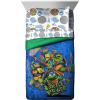 imageJay Franco Thomas ampamp Friends Rail Run 4 Piece Toddler Bed Set  Includes Comforter ampamp Sheet Set Bedding  Super Soft Fade Resistant Microfiber Official Mattel ProductMulti  Tmnt