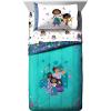 imageJay Franco Thomas ampamp Friends Rail Run 4 Piece Toddler Bed Set  Includes Comforter ampamp Sheet Set Bedding  Super Soft Fade Resistant Microfiber Official Mattel ProductTeal  Encanto