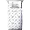 imageJay Franco Thomas ampamp Friends Rail Run 4 Piece Toddler Bed Set  Includes Comforter ampamp Sheet Set Bedding  Super Soft Fade Resistant Microfiber Official Mattel ProductWhite  Star Wars