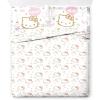 imageJay Franco Thomas ampamp Friends Rail Run 4 Piece Toddler Bed Set  Includes Comforter ampamp Sheet Set Bedding  Super Soft Fade Resistant Microfiber Official Mattel ProductPink  Hello Kitty