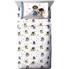 imageJay Franco Thomas ampamp Friends Rail Run 4 Piece Toddler Bed Set  Includes Comforter ampamp Sheet Set Bedding  Super Soft Fade Resistant Microfiber Official Mattel ProductTeal  Encanto