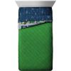 imageJay Franco Thomas ampamp Friends Rail Run 4 Piece Toddler Bed Set  Includes Comforter ampamp Sheet Set Bedding  Super Soft Fade Resistant Microfiber Official Mattel ProductMulti  Minecraft