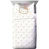 imageJay Franco Thomas ampamp Friends Rail Run 4 Piece Toddler Bed Set  Includes Comforter ampamp Sheet Set Bedding  Super Soft Fade Resistant Microfiber Official Mattel ProductPink  Hello Kitty