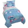 imageJay Franco Thomas ampamp Friends Rail Run 4 Piece Toddler Bed Set  Includes Comforter ampamp Sheet Set Bedding  Super Soft Fade Resistant Microfiber Official Mattel ProductBlue  Lilo  Stitch