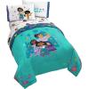 imageJay Franco Thomas ampamp Friends Rail Run 4 Piece Toddler Bed Set  Includes Comforter ampamp Sheet Set Bedding  Super Soft Fade Resistant Microfiber Official Mattel ProductTeal  Encanto