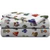imageJay Franco Thomas ampamp Friends Rail Run 4 Piece Toddler Bed Set  Includes Comforter ampamp Sheet Set Bedding  Super Soft Fade Resistant Microfiber Official Mattel ProductBlue  Monster Jam